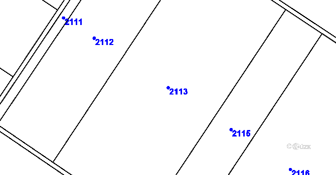 Parcela st. 2113 v KÚ Borotice nad Jevišovkou, Katastrální mapa