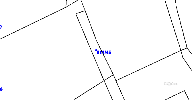 Parcela st. 811/46 v KÚ Pikov, Katastrální mapa