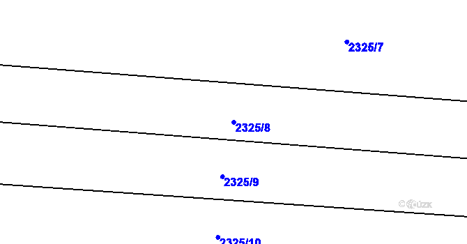 Parcela st. 2325/8 v KÚ Borotín u Boskovic, Katastrální mapa