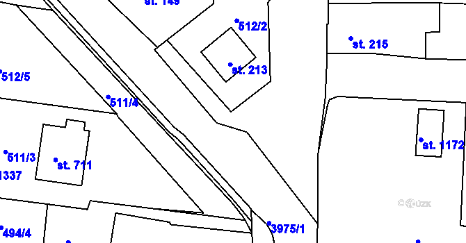 Parcela st. 3933/15 v KÚ Borovany, Katastrální mapa