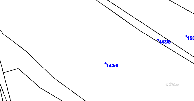 Parcela st. 143/4 v KÚ Nezdice nad Úhlavou, Katastrální mapa
