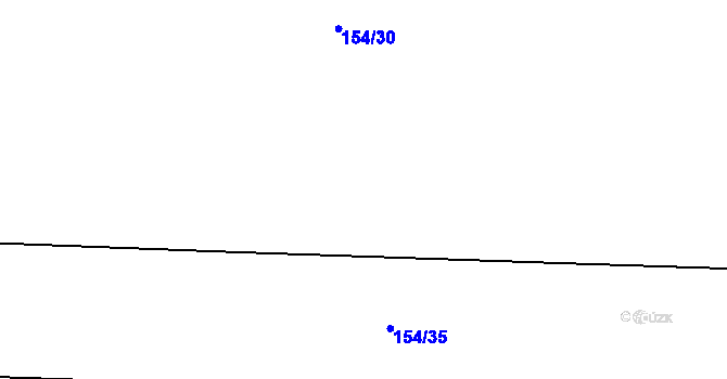 Parcela st. 154/34 v KÚ Nezdice nad Úhlavou, Katastrální mapa