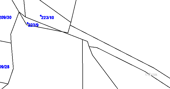 Parcela st. 209/26 v KÚ Nezdice nad Úhlavou, Katastrální mapa