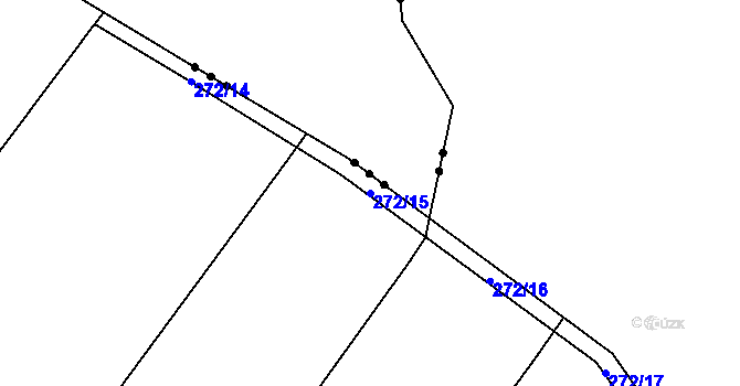 Parcela st. 272/15 v KÚ Nezdice nad Úhlavou, Katastrální mapa