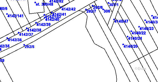 Parcela st. 298 v KÚ Boršice u Blatnice, Katastrální mapa