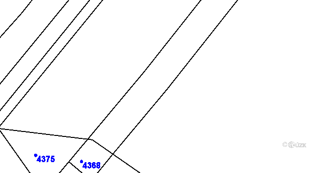 Parcela st. 2405/1 v KÚ Boršice u Blatnice, Katastrální mapa