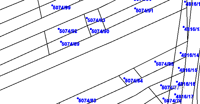 Parcela st. 149/1 v KÚ Boršice u Buchlovic, Katastrální mapa