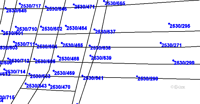Parcela st. 2530/237 v KÚ Boršice u Buchlovic, Katastrální mapa