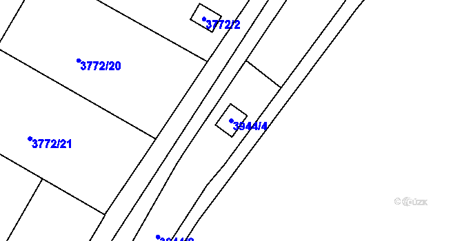 Parcela st. 3944/4 v KÚ Boskovice, Katastrální mapa
