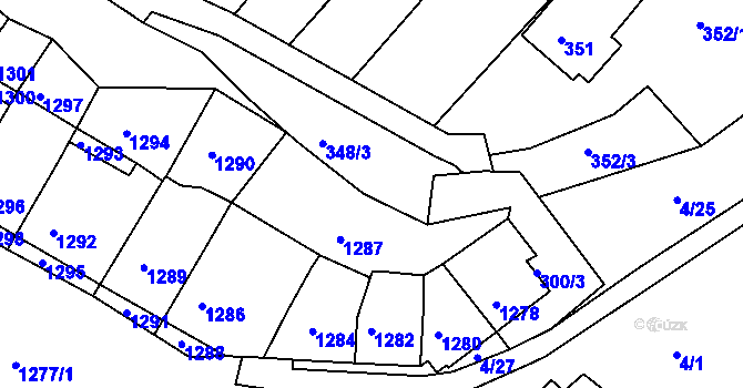 Parcela st. 300/4 v KÚ Bosonohy, Katastrální mapa