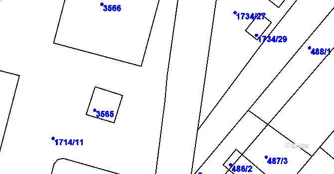 Parcela st. 474/2 v KÚ Bosonohy, Katastrální mapa