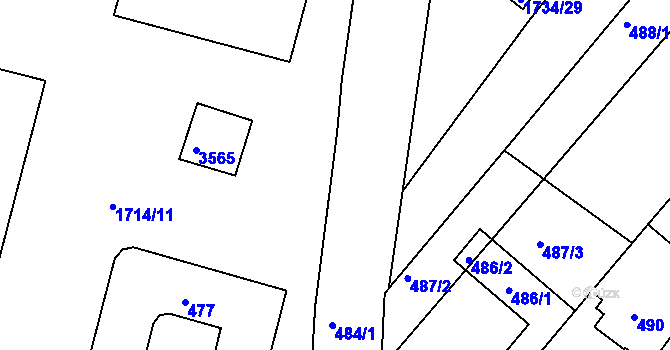 Parcela st. 475/2 v KÚ Bosonohy, Katastrální mapa