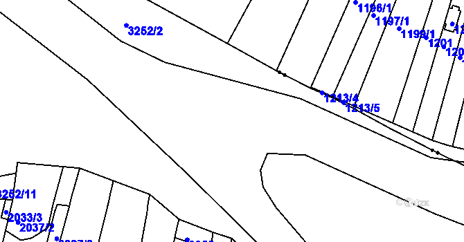 Parcela st. 2162/16 v KÚ Bosonohy, Katastrální mapa