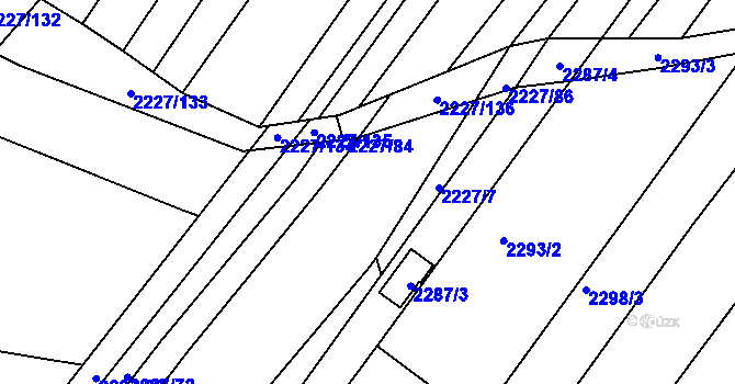 Parcela st. 2227/49 v KÚ Bosonohy, Katastrální mapa