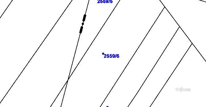 Parcela st. 2559/6 v KÚ Bosonohy, Katastrální mapa