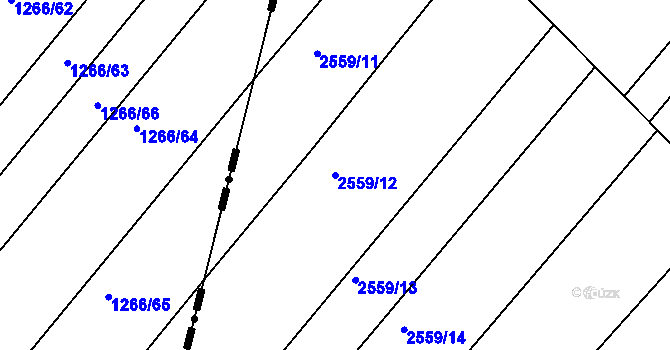 Parcela st. 2559/12 v KÚ Bosonohy, Katastrální mapa