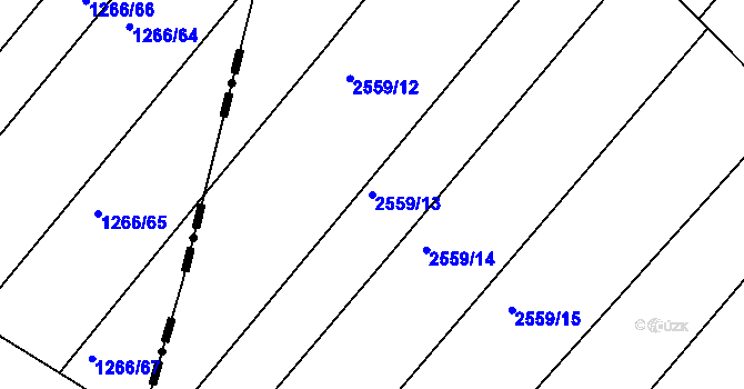 Parcela st. 2559/13 v KÚ Bosonohy, Katastrální mapa