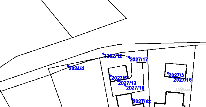 Parcela st. 3252/12 v KÚ Bosonohy, Katastrální mapa
