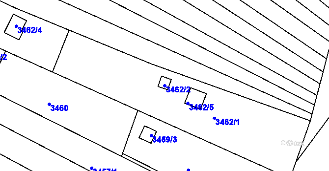 Parcela st. 3462/2 v KÚ Bosonohy, Katastrální mapa