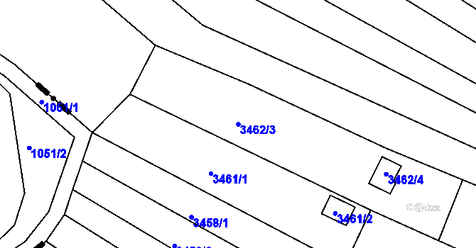 Parcela st. 3462/3 v KÚ Bosonohy, Katastrální mapa