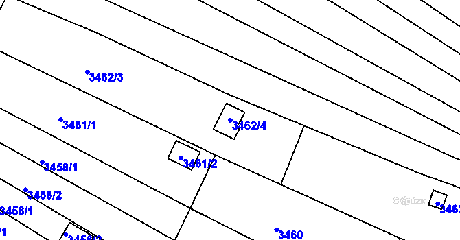 Parcela st. 3462/4 v KÚ Bosonohy, Katastrální mapa