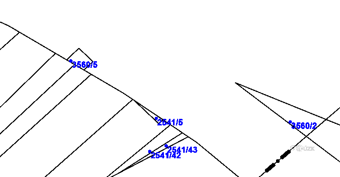 Parcela st. 3560/1 v KÚ Bosonohy, Katastrální mapa