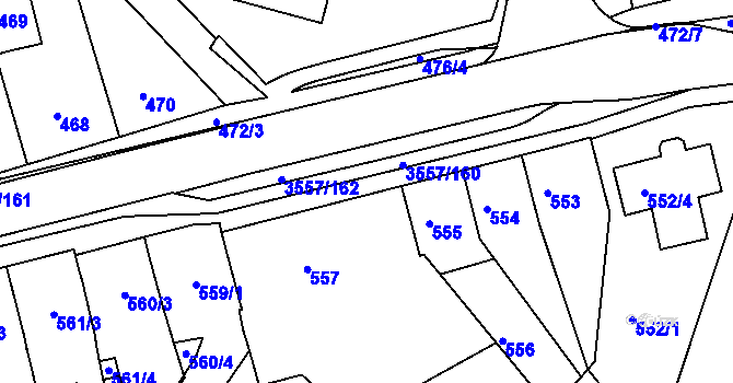 Parcela st. 572/4 v KÚ Bosonohy, Katastrální mapa