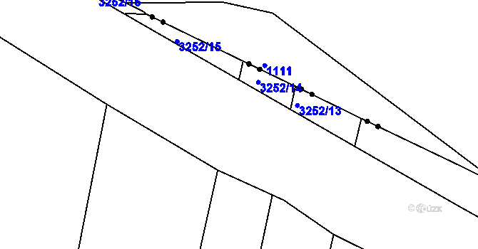 Parcela st. 2162/63 v KÚ Bosonohy, Katastrální mapa