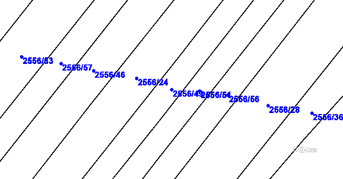 Parcela st. 2556/49 v KÚ Bosonohy, Katastrální mapa