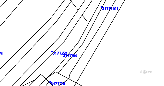 Parcela st. 3177/58 v KÚ Bosonohy, Katastrální mapa