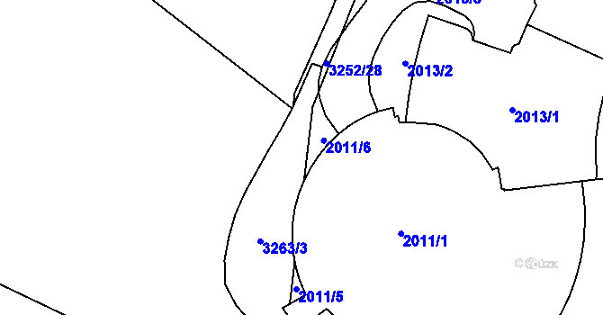 Parcela st. 3252/23 v KÚ Bosonohy, Katastrální mapa