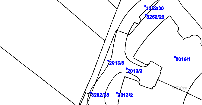 Parcela st. 3252/25 v KÚ Bosonohy, Katastrální mapa