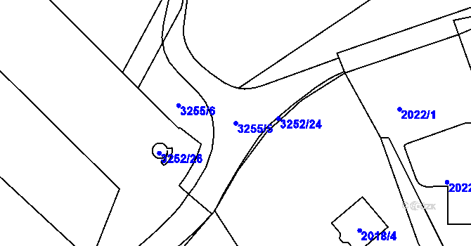 Parcela st. 3255/5 v KÚ Bosonohy, Katastrální mapa