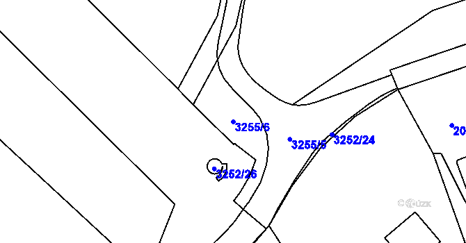 Parcela st. 3255/6 v KÚ Bosonohy, Katastrální mapa