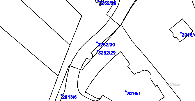 Parcela st. 3252/29 v KÚ Bosonohy, Katastrální mapa