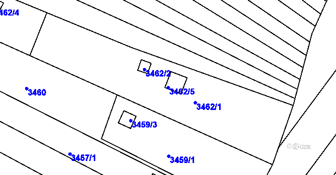 Parcela st. 3462/5 v KÚ Bosonohy, Katastrální mapa