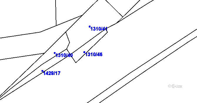 Parcela st. 1029/5 v KÚ Bošilec, Katastrální mapa