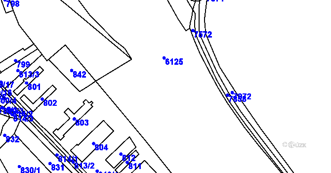 Parcela st. 846 v KÚ Bošovice, Katastrální mapa