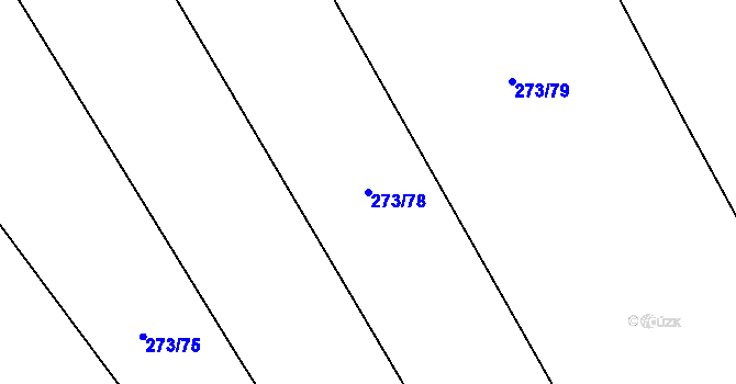 Parcela st. 273/78 v KÚ Bouzov, Katastrální mapa