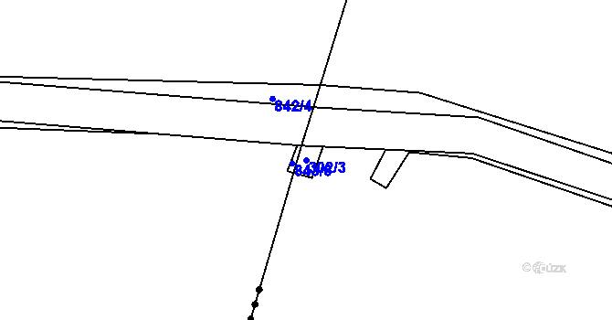 Parcela st. 302/3 v KÚ Ryžovna, Katastrální mapa