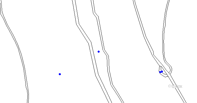 Parcela st. 539/1 v KÚ Ryžovna, Katastrální mapa