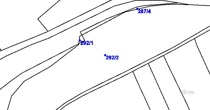 Parcela st. 292/2 v KÚ Brandýs nad Orlicí, Katastrální mapa