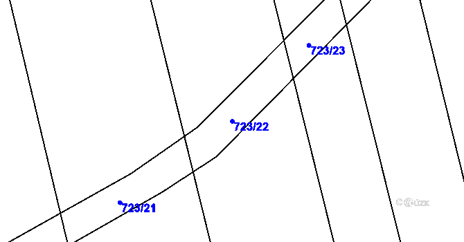 Parcela st. 723/22 v KÚ Branka u Opavy, Katastrální mapa