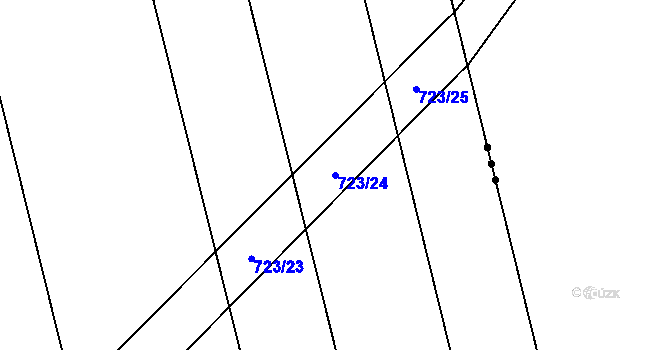 Parcela st. 723/24 v KÚ Branka u Opavy, Katastrální mapa