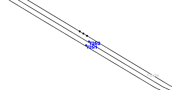 Parcela st. 725/1 v KÚ Branka u Opavy, Katastrální mapa