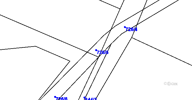 Parcela st. 726/5 v KÚ Branka u Opavy, Katastrální mapa