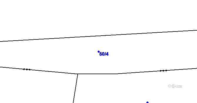 Parcela st. 50/4 v KÚ Braškov, Katastrální mapa