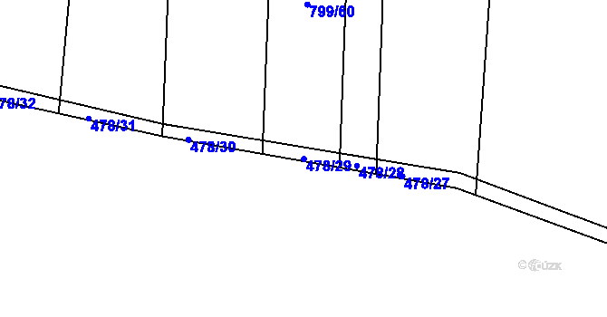 Parcela st. 478/29 v KÚ Bratronice u Kladna, Katastrální mapa