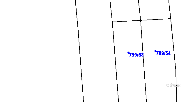 Parcela st. 799/52 v KÚ Bratronice u Kladna, Katastrální mapa