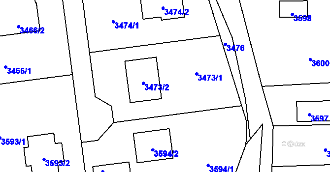 Parcela st. 526/21 v KÚ Bravantice, Katastrální mapa